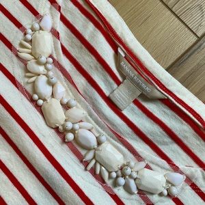 Banana Republic Embellished Boat Neck Tee